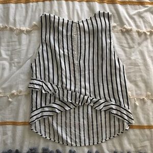 Asymmetrical, peak-a-boo, tank top